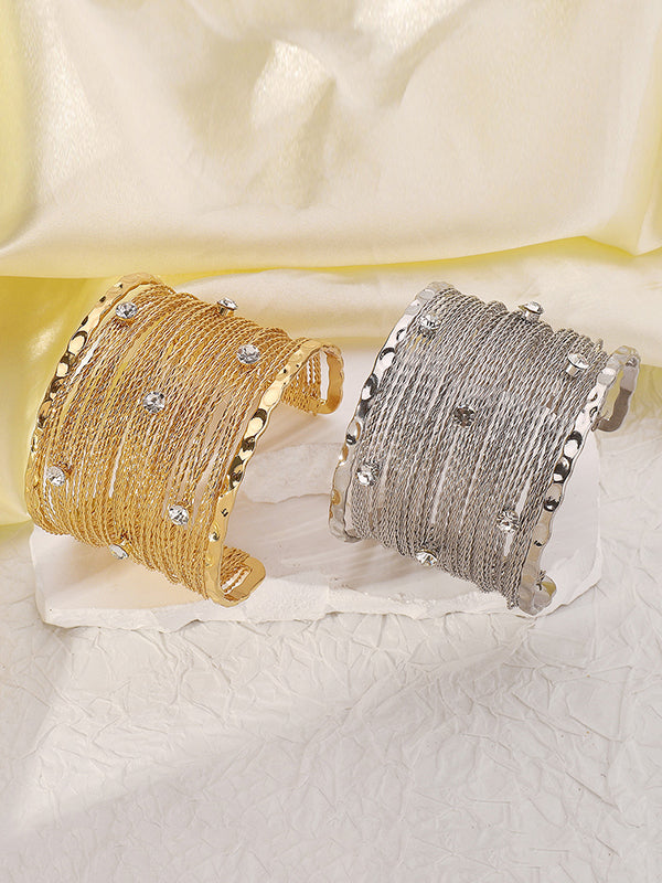 Geometric Rhine Stones Ringent Bracelet Accessories