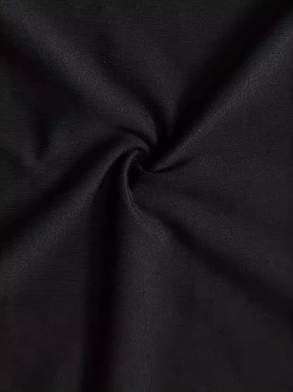 A-Line Long Sleeves Hollow Solid Color Cold Shoulder Mini Dresses