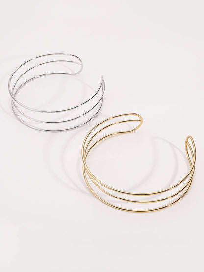 Collier ras du cou à anneaux géométriques Normcore, accessoires 