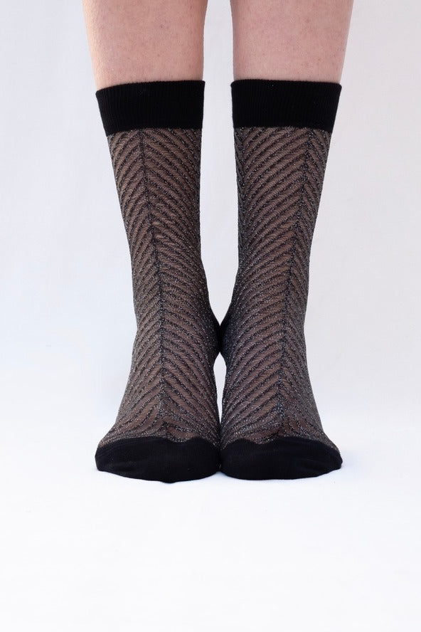 Silver Fir Sheer Socks