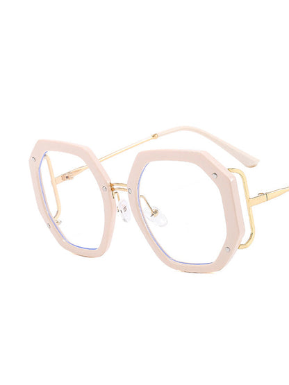 Geometric Glasses & Goggles BEIGE One_size