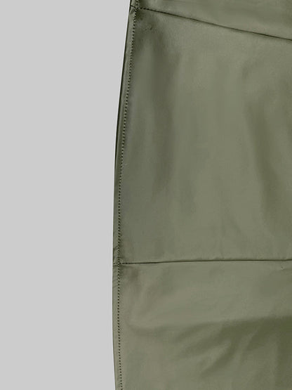 Long Sleeves Solid Color Split-Joint Round-Neck Inner Shirts + A-Line Bowknot Midi Dresses Two Pieces Set