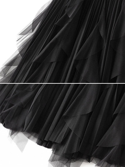 Original Stylish 7 Colors Falbala Gauze Skirt