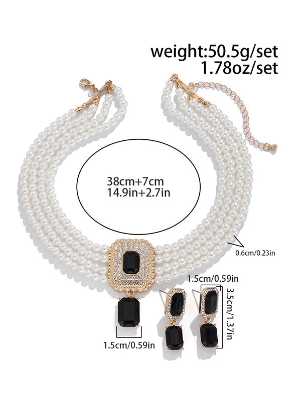 Geometric Drop Earrings Necklaces Accessories