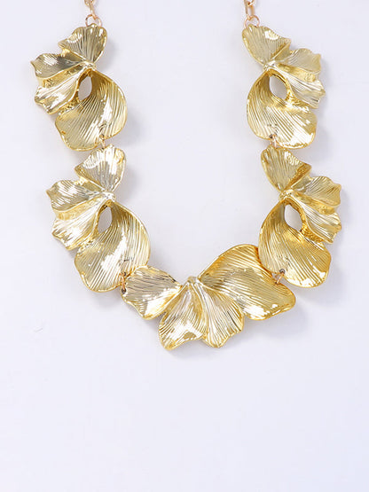 Chains Pleated Solid Color Split-Joint Necklaces Accessories