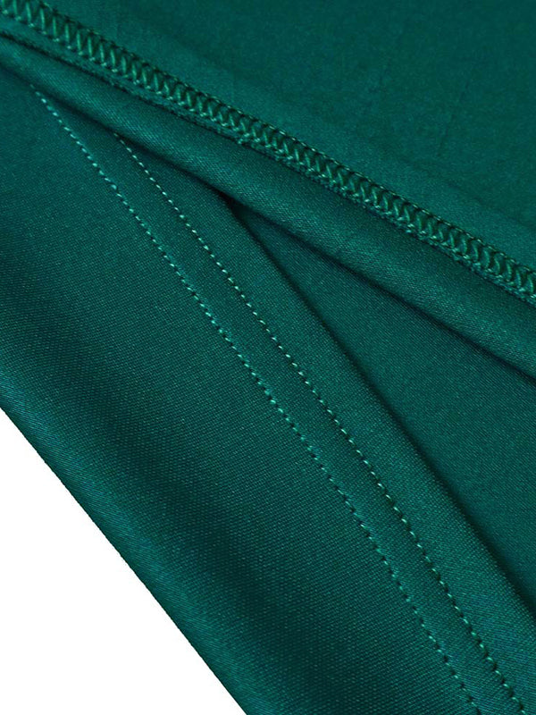 Einfarbige Midikleider mit Schleife und V-Ausschnitt 