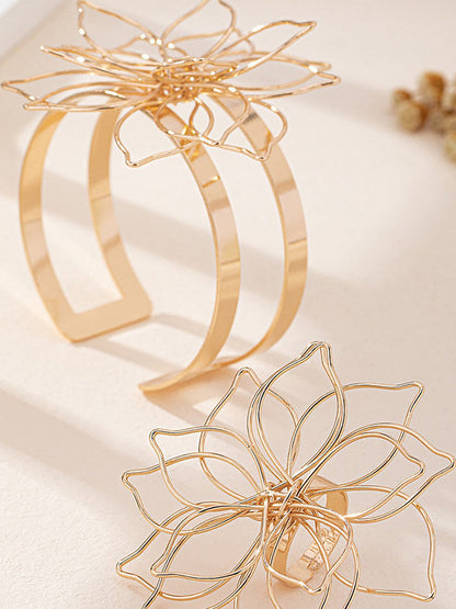 Flower Shape Bracelet Accessories + Rings Accessories