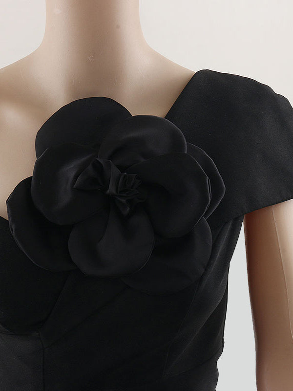 Three-Dimensional Flower Brooch Accessories BLACK One_size