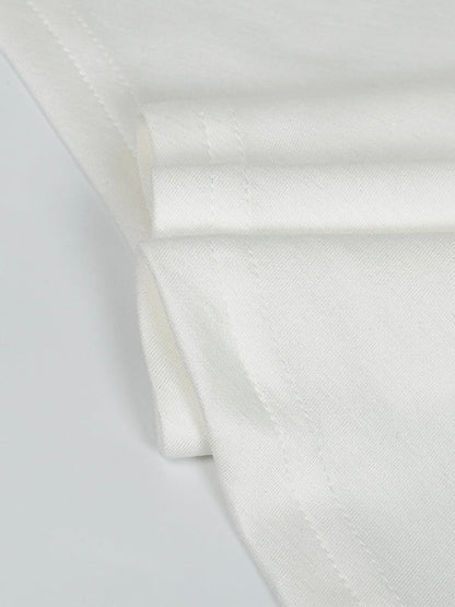 Robe longue asymétrique à manches longues et col asymétrique, couleur unie 