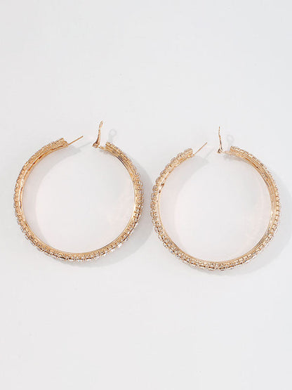 Rhinestone Ear-Ring Earrings Accessories