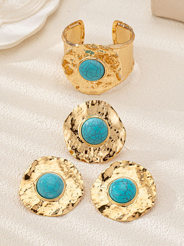 Flower Shape Bracelet Accessories Drop Earrings Rings Accessories