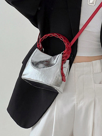 Shiny Split-Joint Mini Bags Shoulder Bags