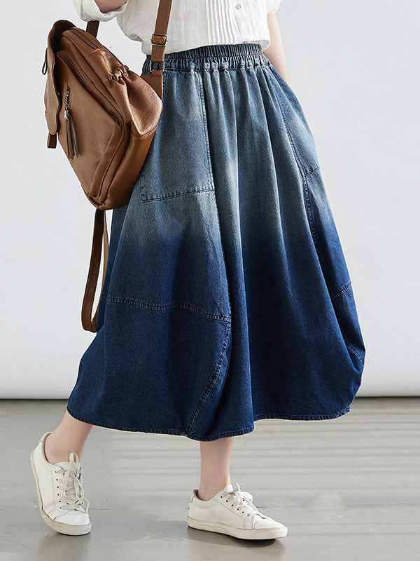 Loose Elasticity Gradient Skirts