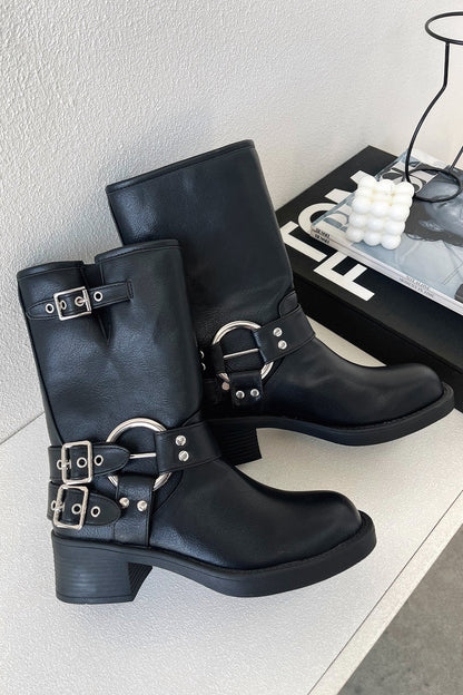 Rhea™ | Women's Black Short Boots