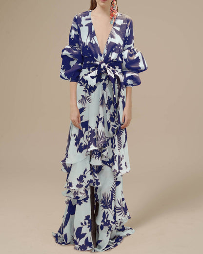 Aurelia | Women's Floral Wrap Maxi Dress