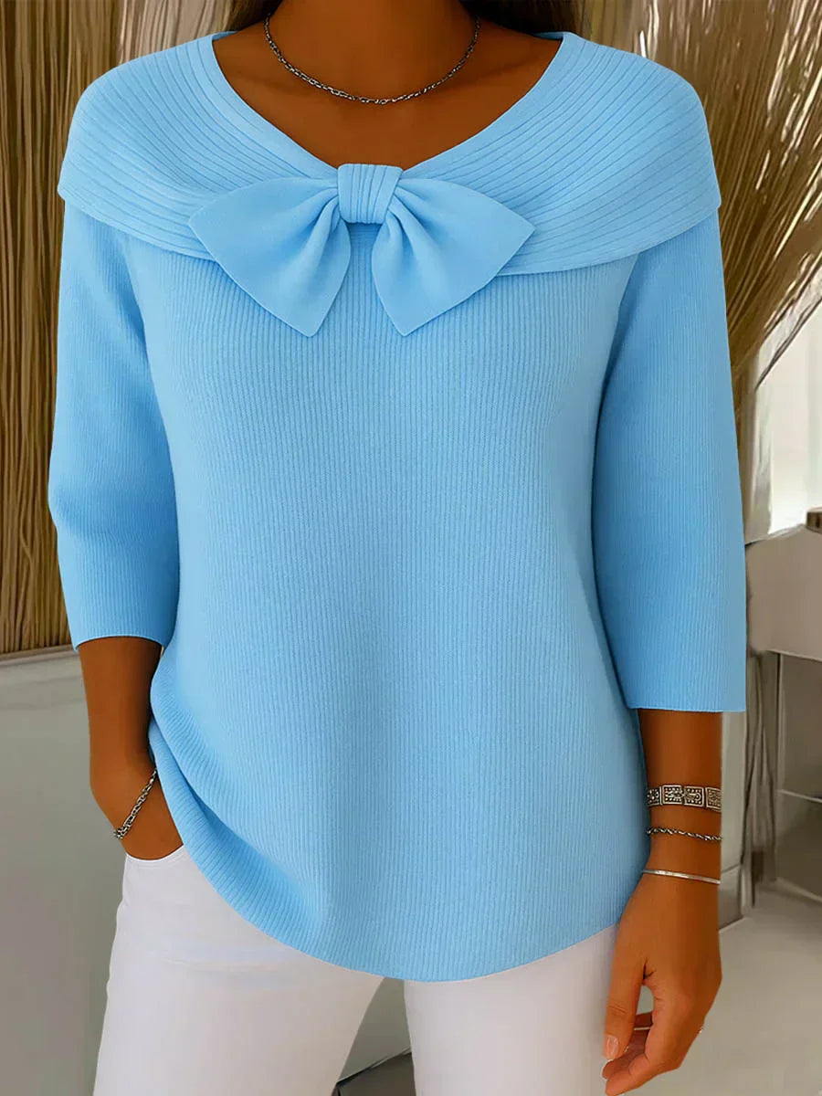 Violet™ | Sweater with Bow