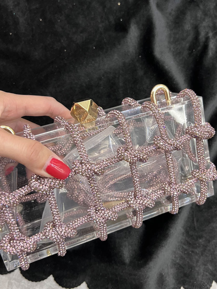 Shiny Geometric Satchels Bags