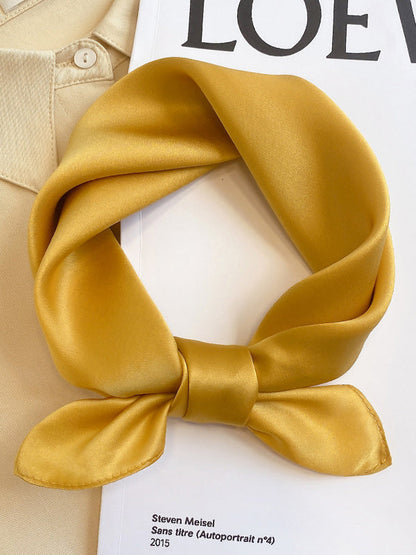 Châle et écharpe décontractés de couleur unie 