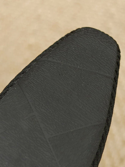 Solid Color Square-Toe Flats Shoes