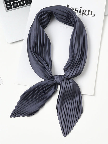 Pleated Solid Color Shawl&Scarf