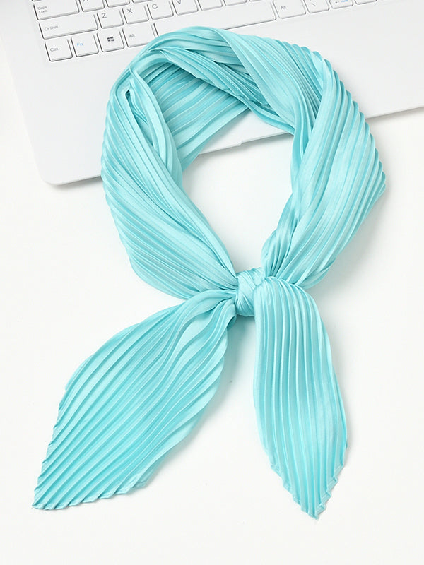 Pleated Solid Color Shawl&Scarf