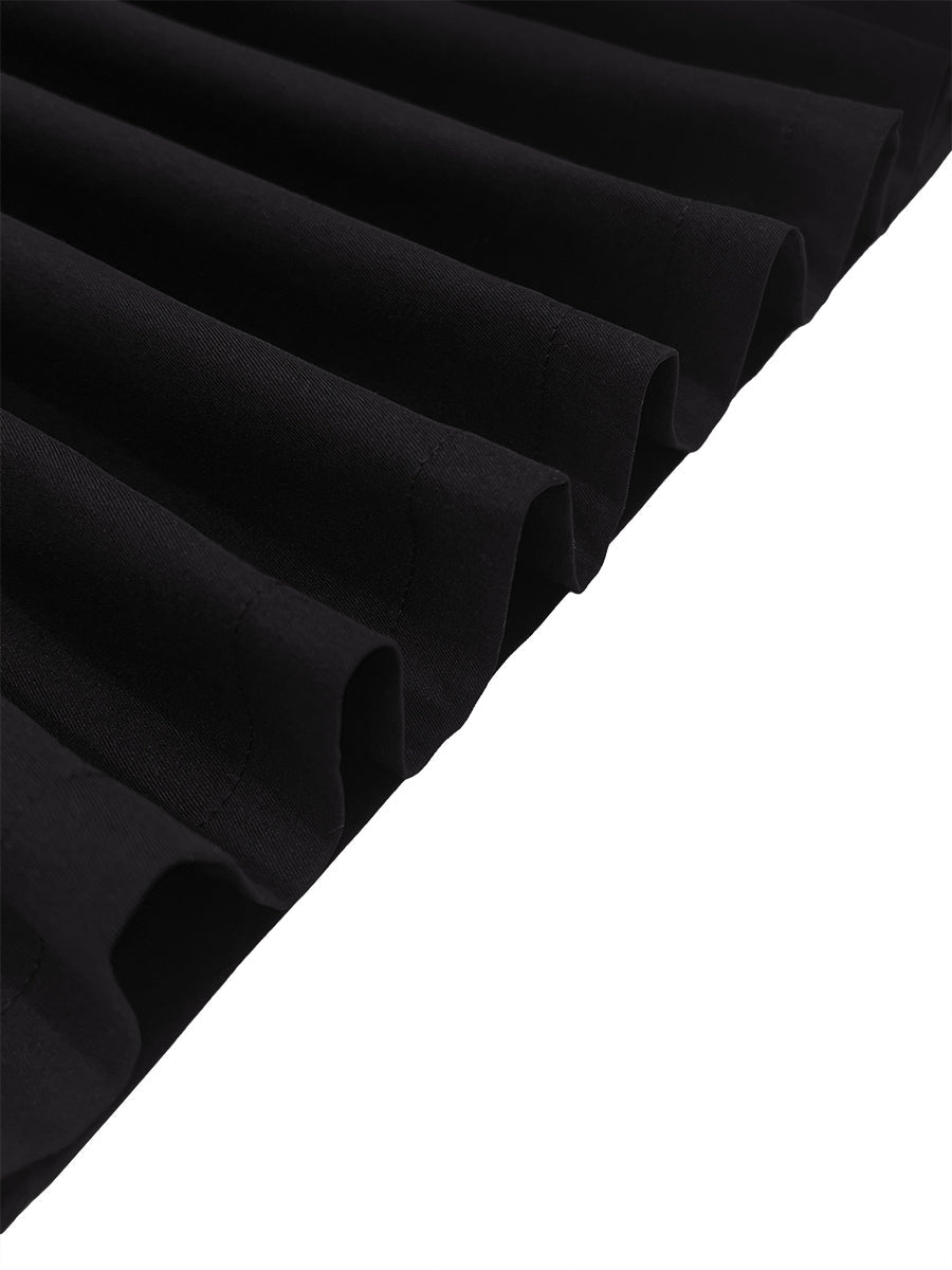 Solid Color Pleated Wide Pants Wide Leg Pants