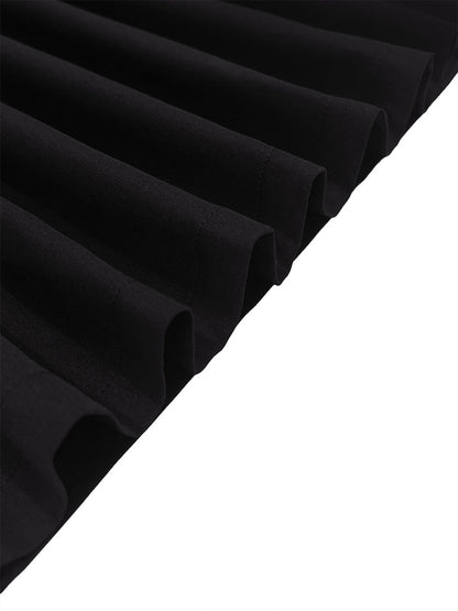 Solid Color Pleated Wide Pants Wide Leg Pants