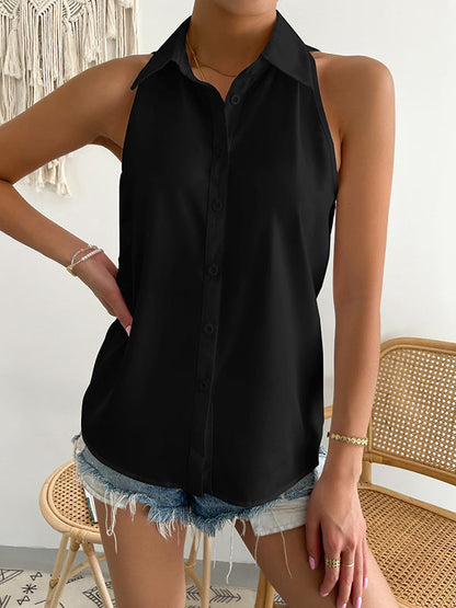 Lockere, einfarbige Blusen mit geteiltem Revers in Übergröße 