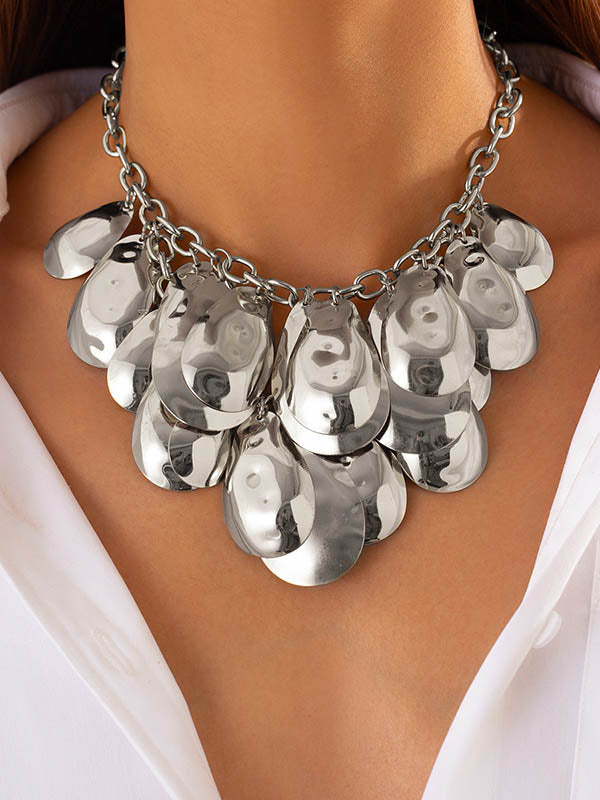 Chains Solid Color Necklaces Accessories