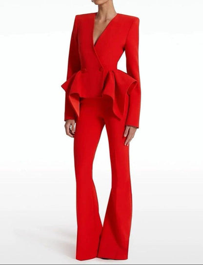 FAUSTINA Red Bodycon Suit