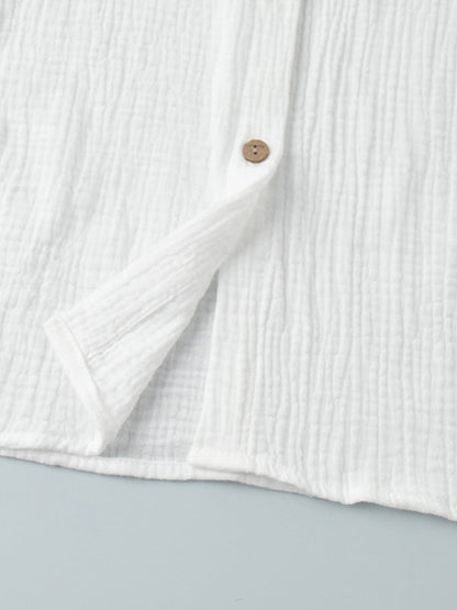 Long Sleeves Ruffled See-Through Split-Joint Peter Pan Collar Blouses&Shirts Tops