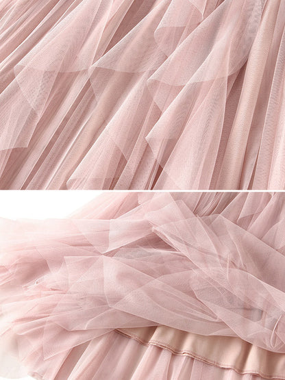 Original Stylish 7 Colors Falbala Gauze Skirt