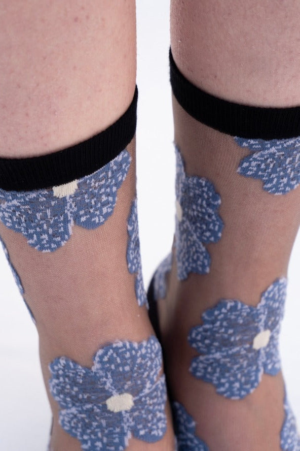 Transparent Floral Gift Socks