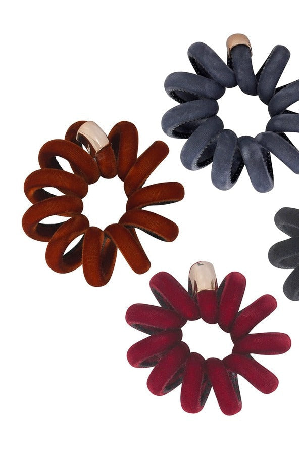 Maroon Spiral Elastic