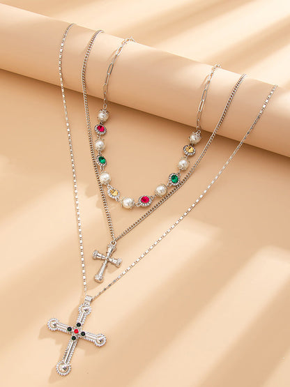 Layered Tasseled Necklaces Accessories SILVER One_size