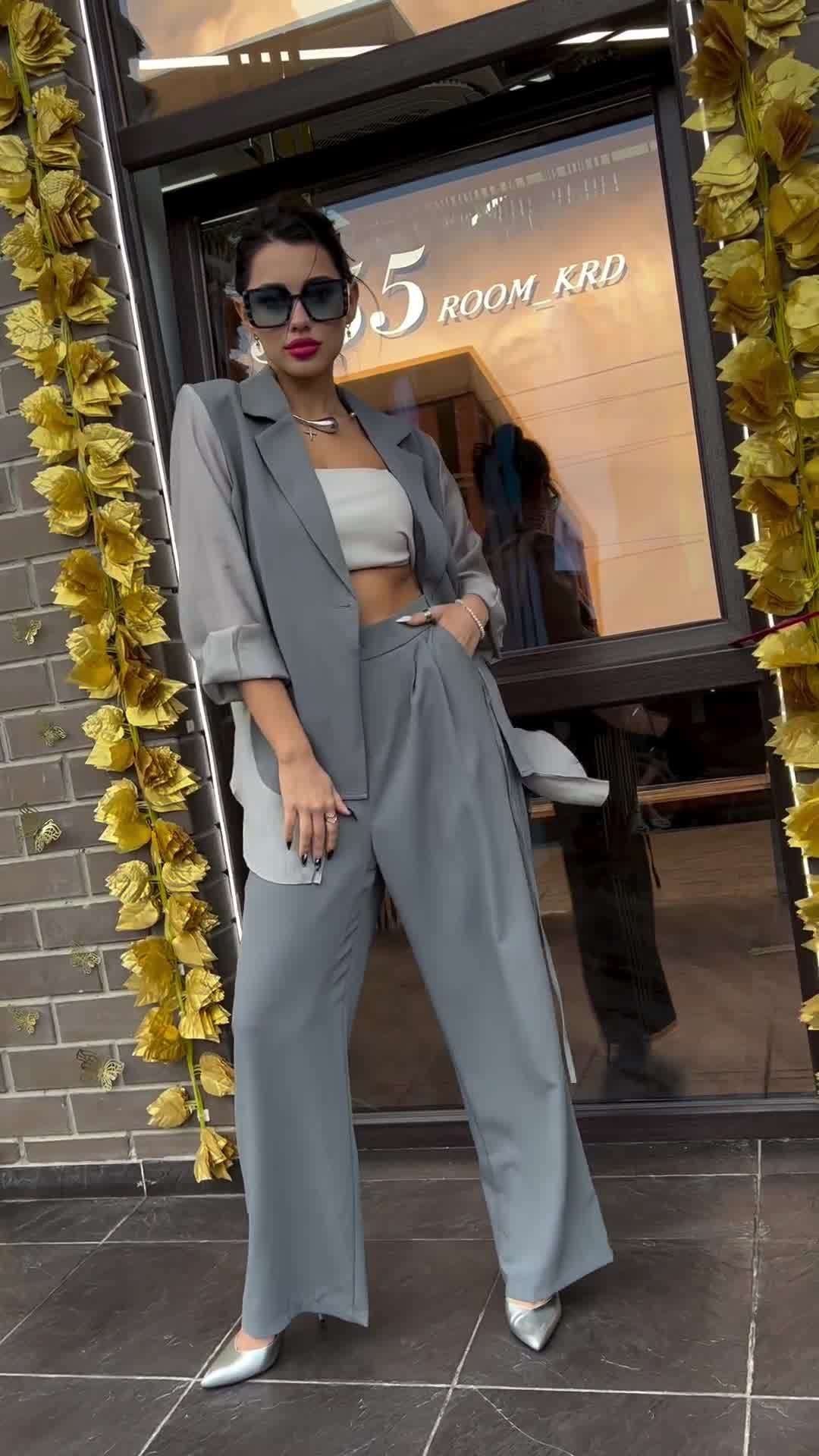 Fashion lar patchwork shirt pants two piece set