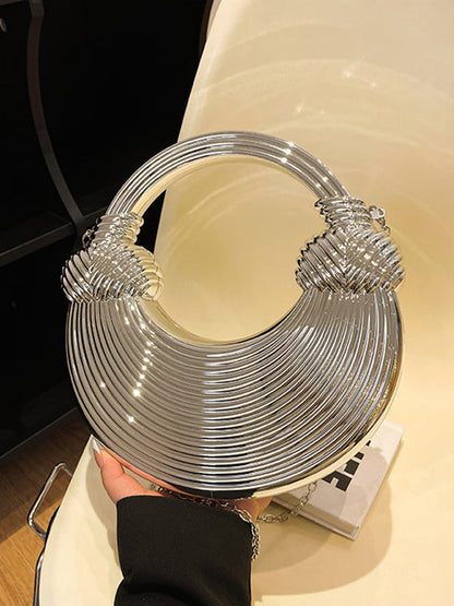 Chains Geometric Shiny Bags