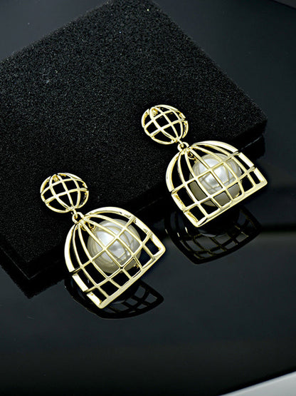 Statement Geometrische Perlen Ohrringe Accessoires 