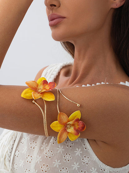 Chains Flower Shape Armlet Accessories Earrings Accessories Necklaces Accessories