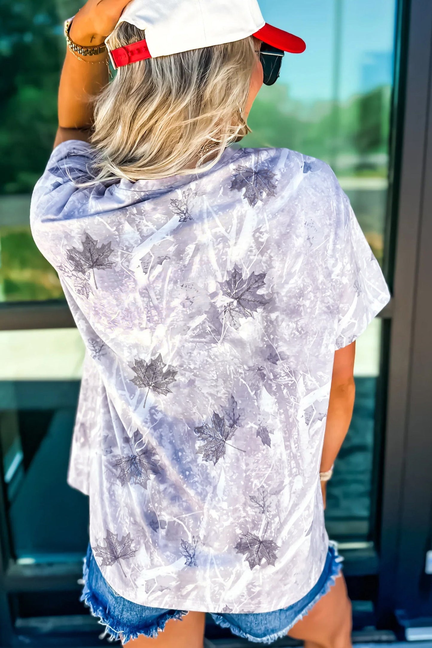 Khaki Camouflage Woodland Print Drop Shoulder Tunic Tee