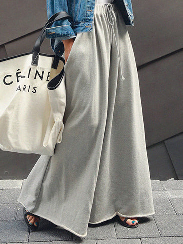 Solid Color Wide Pants Wide Leg Pants Casual Pants Bottoms