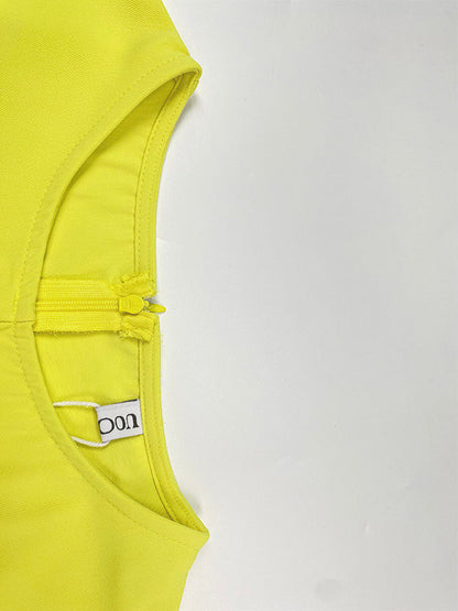 Loose Wide Leg Pockets Solid Color Round-Neck Jumpsuits