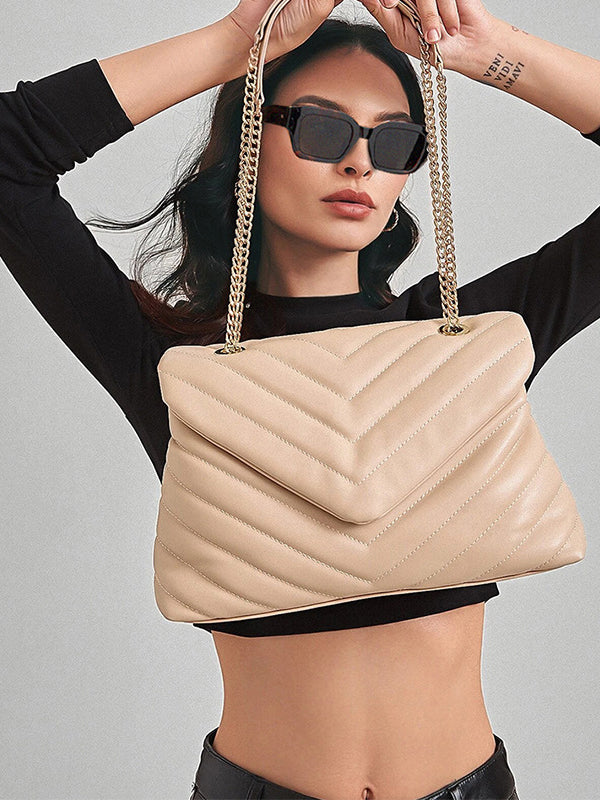 Chains Split-Joint Shoulder Bags Handbags