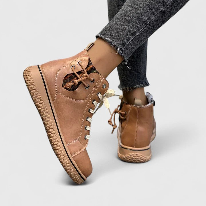Beatrice | Women's Lace Up Blue Ankle Boots