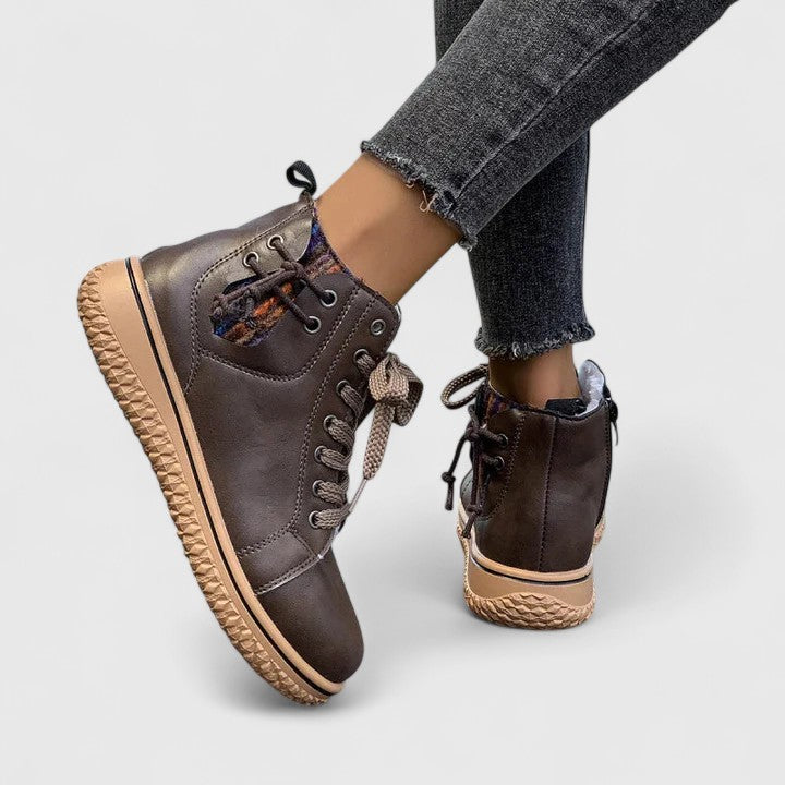 Beatrice | Women's Lace Up Blue Ankle Boots