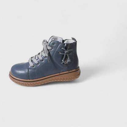 Beatrice | Women's Lace Up Blue Ankle Boots