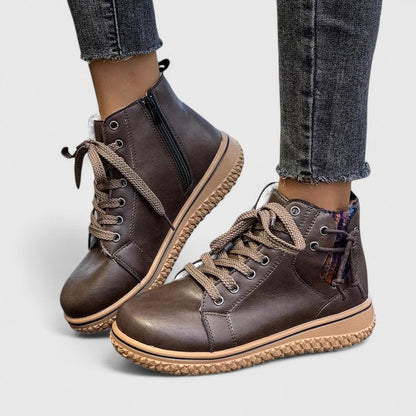Beatrice | Women's Lace Up Blue Ankle Boots