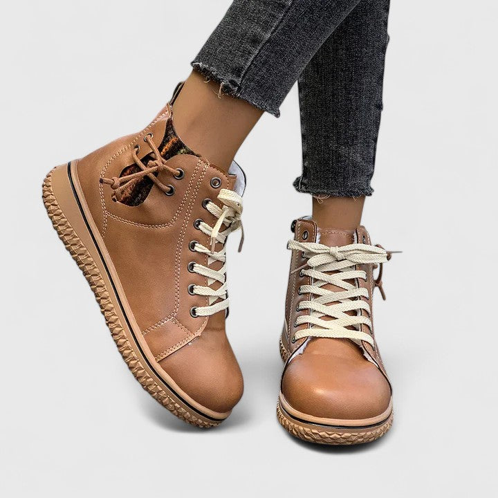 Beatrice | Women's Lace Up Blue Ankle Boots