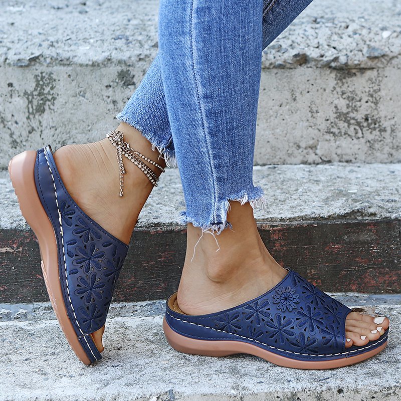 Vanilla | Women's Orthopedic Flat Cushioned Sandals for Walking