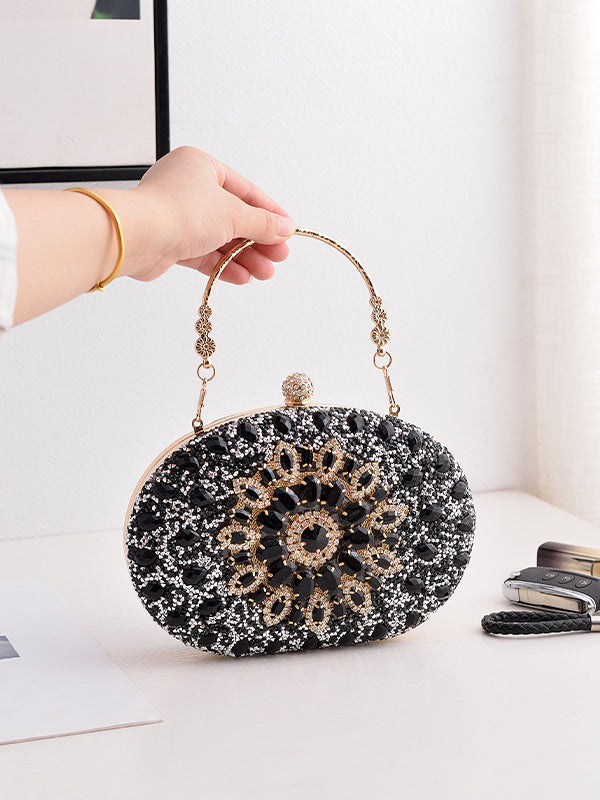 Geometric Shiny Split-Joint Bags Bags Accessories Handbags